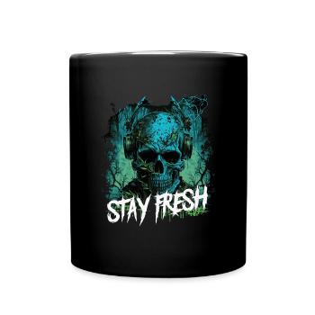 Zombie Disc Jockey - Full Colour Mug - black - Front