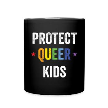 Mois de la fierté LGBT - Protégez les enfants queer - Mug uni - noir - Devant