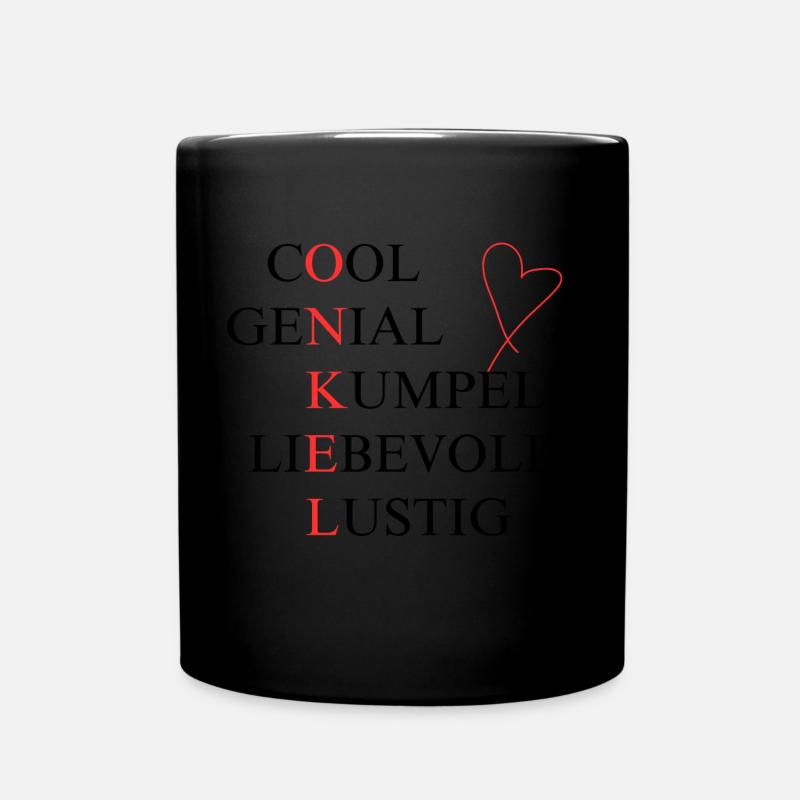 Cooler Onkel - Tasse einfarbig - Schwarz