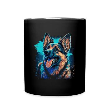 German Shepherd - Full Colour Mug - black - Front