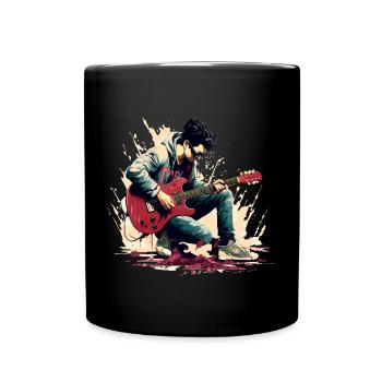 Gitarrist - Tasse einfarbig - Schwarz - Vorne