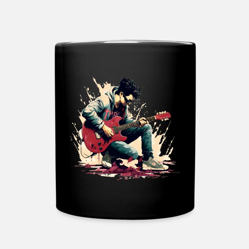 Gitarrist - Tasse einfarbig - Schwarz