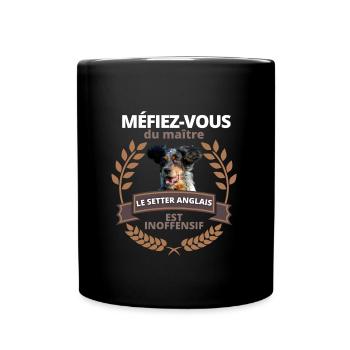 Idée cadeau Setter Anglais - Mug uni - noir - Devant