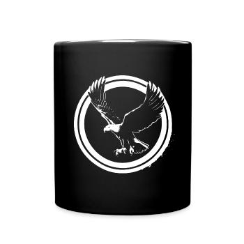 Logo Eagle en rond - Mug uni - noir - Devant
