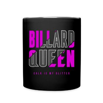 Reine du billard - Mug uni - noir - Devant