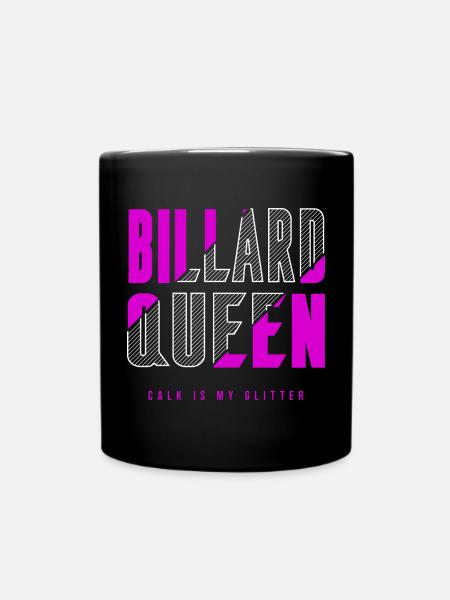 Reine du billard - Mug uni - noir