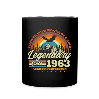 Légendaire depuis 1963 Cadeau d’anniversaire vintage - Mug uni - noir - Devant