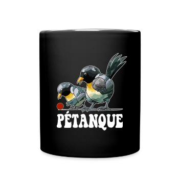 Boules de boules de boules pour pétanque - Mug uni - noir - Devant