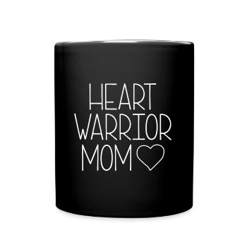 MAMAN GUERRIÈRE DU CŒUR - Mug uni - noir - Devant