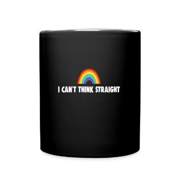 JE N’ARRIVE PAS À PENSER DROIT - Mug uni - noir - Devant