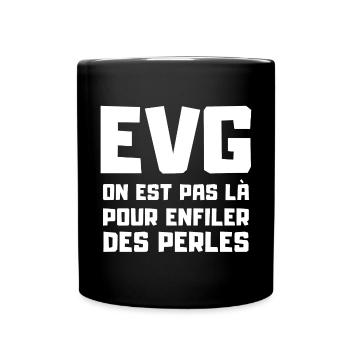 EVG, équipe du marié, futur marié - Mug uni - noir - Devant