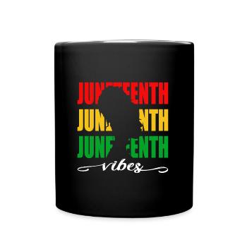 Juneteeth vibes - Full Colour Mug - black - Front