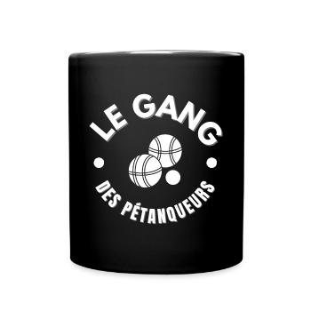 pétanque, fan de pétanque, pétanqueur - Mug uni - noir - Devant