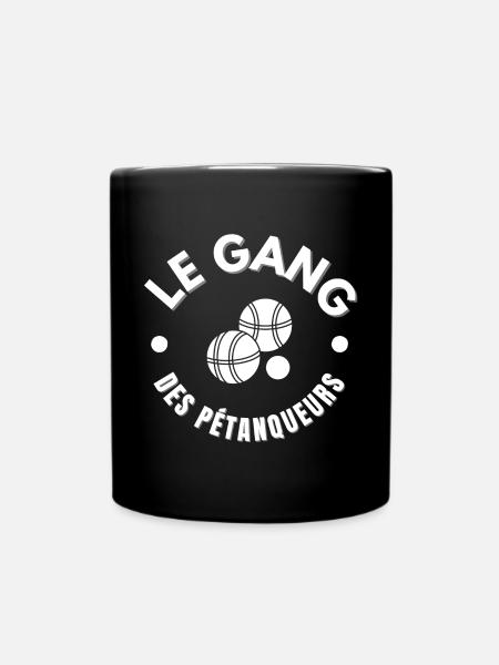 pétanque, fan de pétanque, pétanqueur - Mug uni - noir