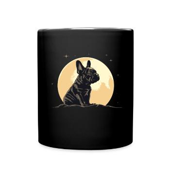 Bouledogue français - Mug uni - noir - Devant