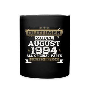29th Birthday Man Oldtimer August Vintage 1994 - Full Colour Mug - black - Front
