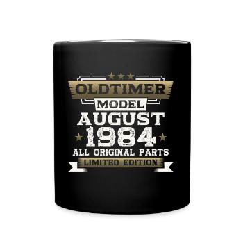 39th Birthday Man Oldtimer August Vintage 1984 - Mug uni - noir - Devant