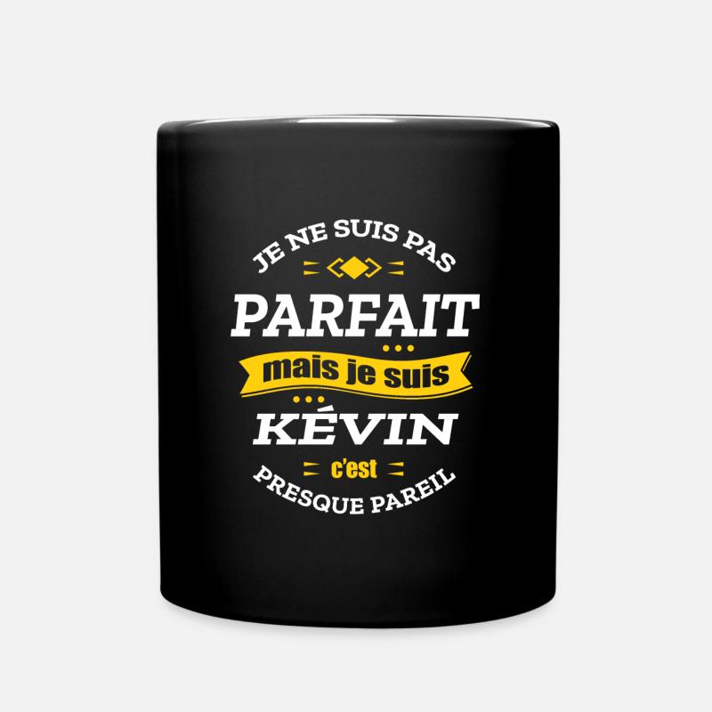KÉVIN PARFAIT - PRENOM KÉVIN - Mug uni - noir