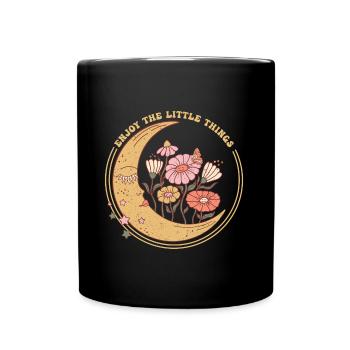 ENJOY THE LITTLE THINGS - Full Colour Mug - black - Front