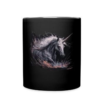 Licorne - Mug uni - noir - Devant