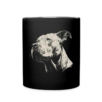 American Staffordshire Terrier - Mug uni - noir - Devant