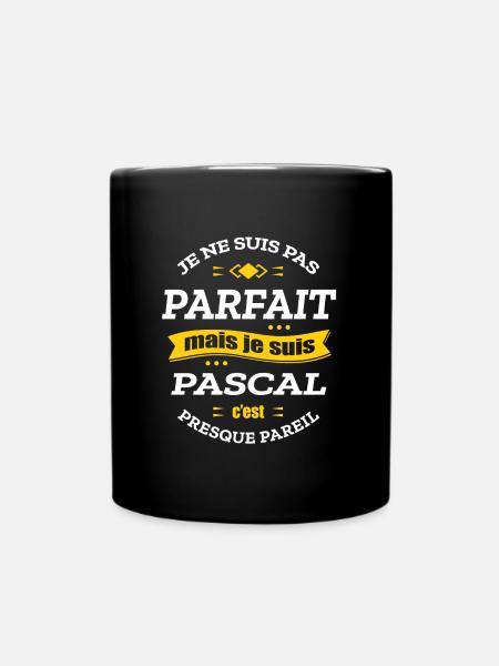 PASCAL PARFAIT - PRENOM PASCAL - Mug uni - noir