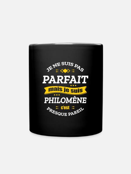 PHILOMÈNE PARFAIT - PRENOM PHILOMÈNE - Mug uni - noir