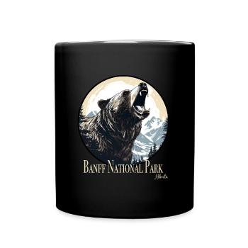 Parc national Banff - Mug uni - noir - Devant
