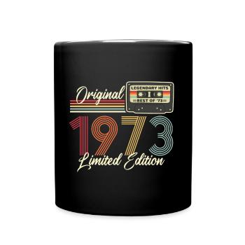 50 Anniversaire 1973 Millésime 2023 - Mug uni - noir - Devant