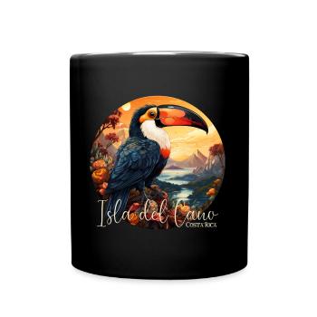 Isla del Cano, Costa Rica, Toucan - Full Colour Mug - black - Front