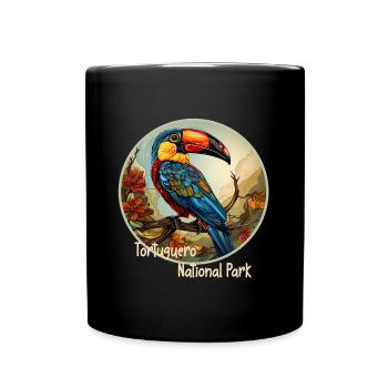 Tortuguero National Park Toucan - Full Colour Mug - black - Front