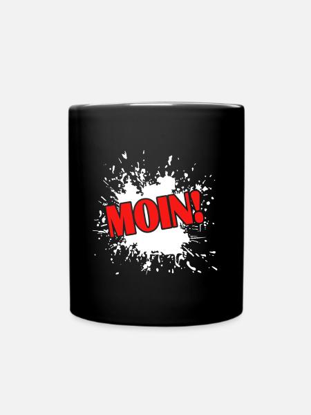 Moin - Tasse einfarbig - Schwarz