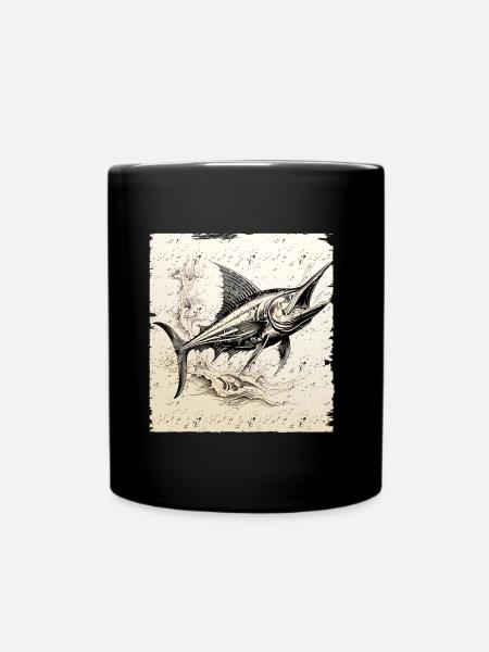 Style rétro Marlin - Mug uni - noir