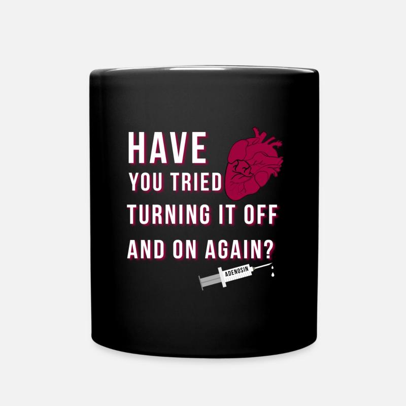 infarctus du myocarde adénosine à cœur ouvert - Mug uni - noir