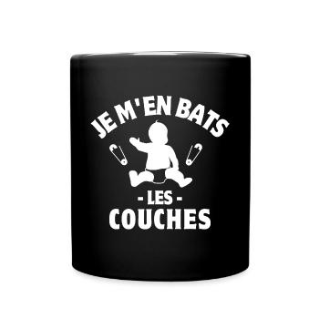 nouveau né, bébé, nourrisson - Mug uni - noir - Devant