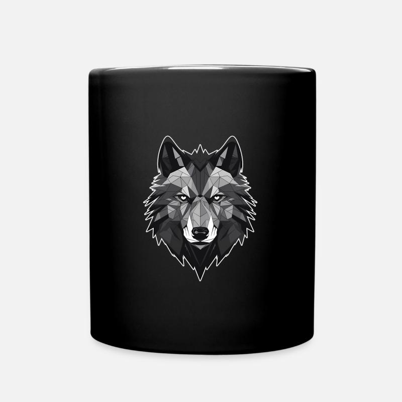 Wolf Böser Wolf - Tasse einfarbig - Schwarz