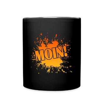 Moin Anker Hamburg Skipper - Tasse einfarbig - Schwarz - Vorne