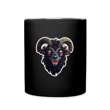 Goat goat goat creepy - Full Colour Mug - black - Front