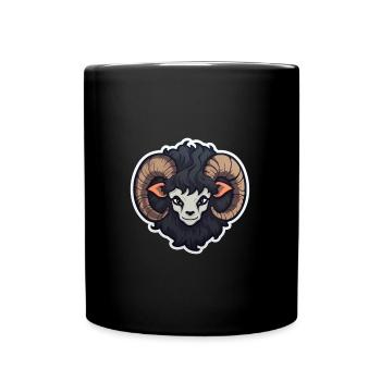 Goat goat goat creepy - Full Colour Mug - black - Front