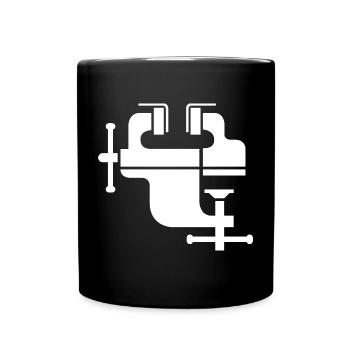 Illustration du symbole de l’icône de l’outil Vice - Mug uni - noir - Devant