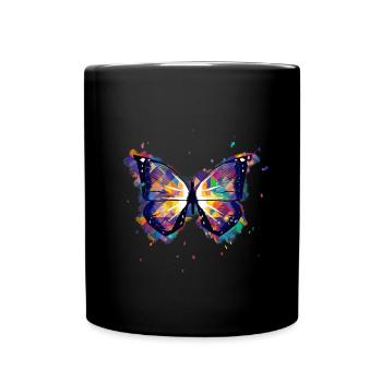Papillon - Mug uni - noir - Devant