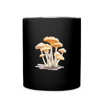 Collecte de champignons - Mug uni - noir - Devant