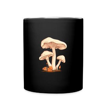 Collecte de champignons - Mug uni - noir - Devant
