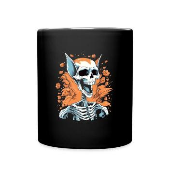 Halloween Skeleton - Full Colour Mug - black - Front