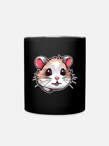 Hamster - Tasse einfarbig - Schwarz