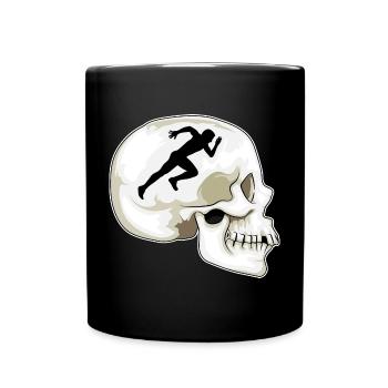 Skull Jogger Jogging Sport - Mug uni - noir - Devant