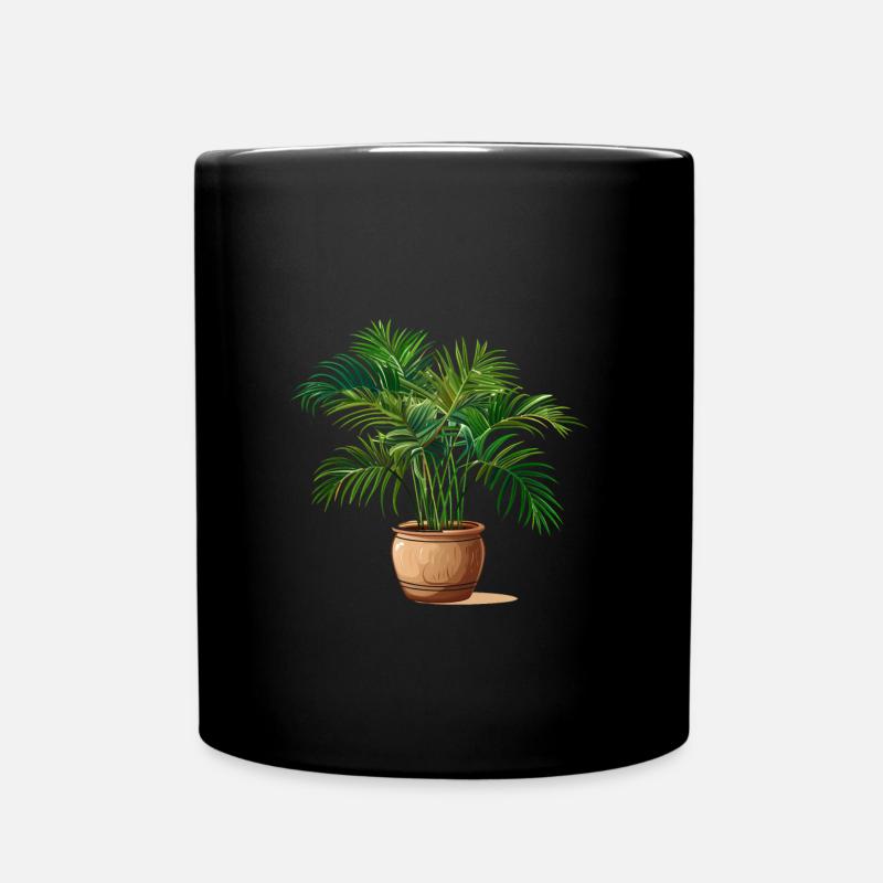 Pflanze - Tasse einfarbig - Schwarz