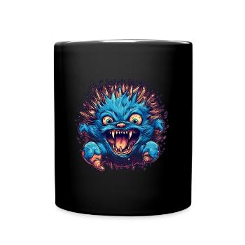 Hedgehog Halloween Horror - Full Colour Mug - black - Front