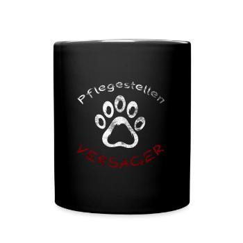 Pflegestellenversager - Tasse einfarbig - Schwarz - Vorne