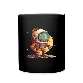 Astronaut - Tasse einfarbig - Schwarz - Vorne